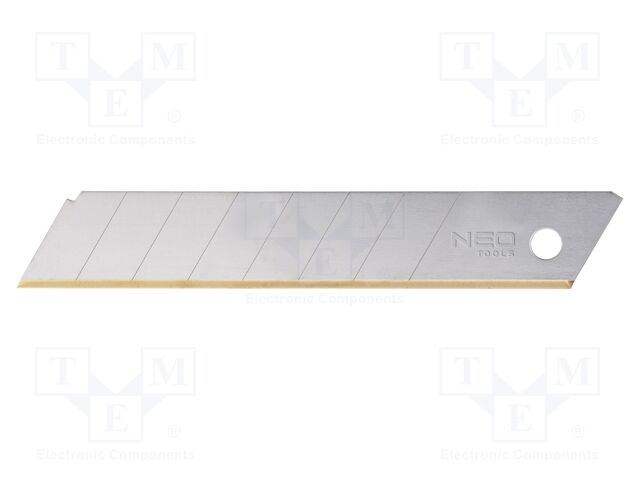 Blade; 18mm; 10pcs; Blade plating: titanium