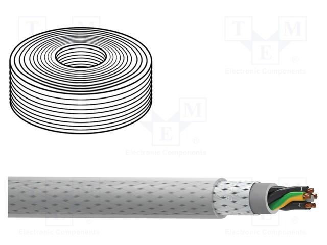 Wire; MACHFLEX 350SY; galwanized steel wire braid; PVC; 300/500V