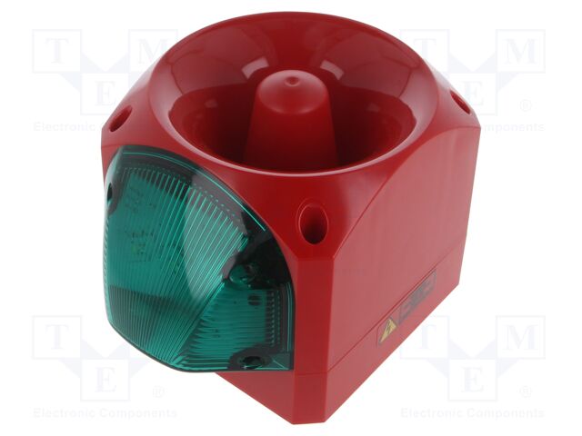 Signaller: lighting-sound; 110/230VAC; siren,flashing light; LED