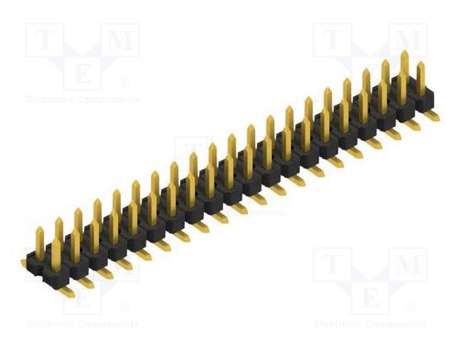 Connector: pin strips; pin header; male; PIN: 40; 2.54mm; SMT; 2x20