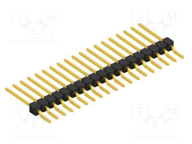 Connector: pin strips; pin header; male; PIN: 19; 2.54mm; SMT; 1x19