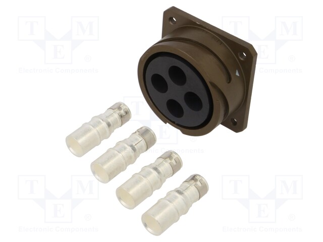Connector: circular; VG95234; socket; female; PIN: 4; with contacts