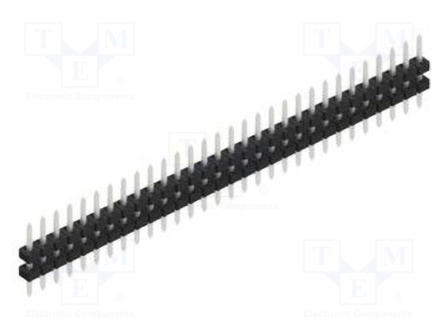Connector: pin strips; pin header; male; PIN: 30; 2mm; THT; 1x30