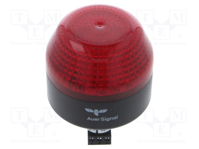 Signaller: lighting; continuous light,blinking light; red; 24VDC