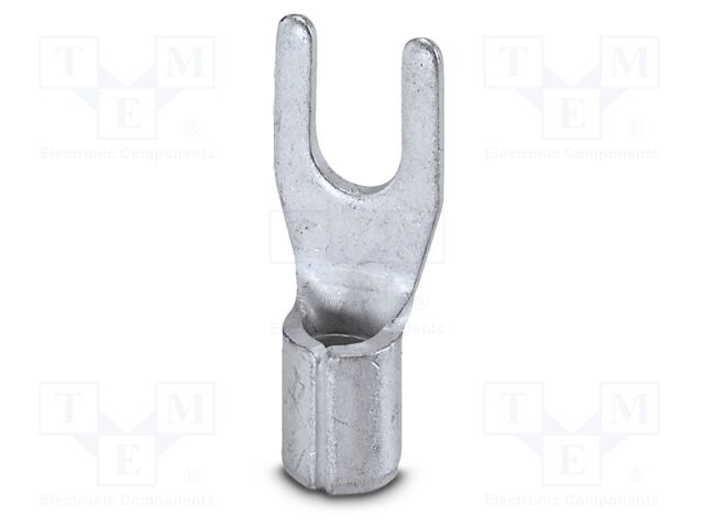 Non-insulated; Body: silver; Tip: fork