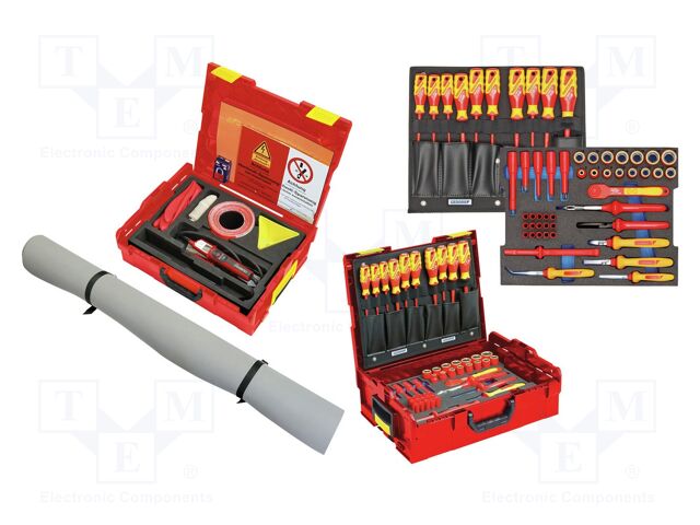 Kit: general purpose; insulated; 63pcs.
