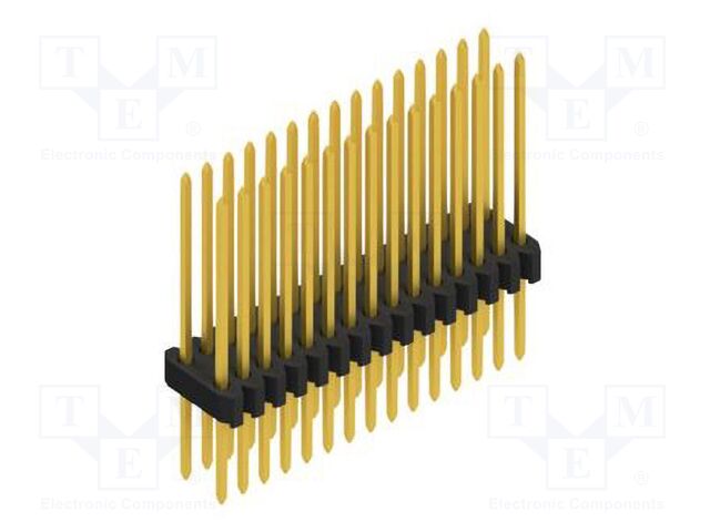 Connector: pin strips; pin header; male; PIN: 30; 1.27mm; THT; 2x15