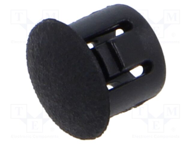 Accessories: stopper; H: 7.9mm; push-in,snap-fastener; black