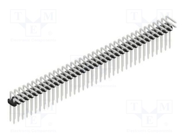 Connector: pin strips; pin header; male; PIN: 74; 2mm; THT; 2x37