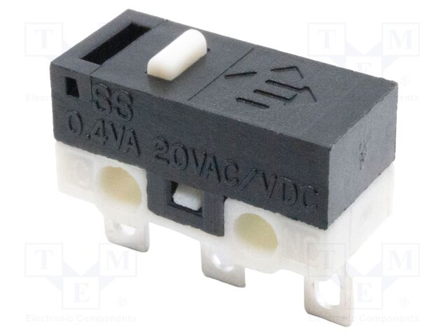Microswitch SNAP ACTION; without lever; SPDT; Rcont max: 100mΩ