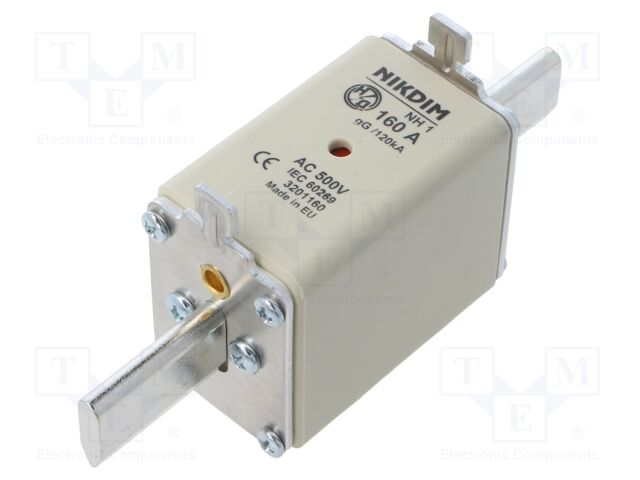 Fuse: fuse; gG; 160A; 500VAC; industrial; NH1