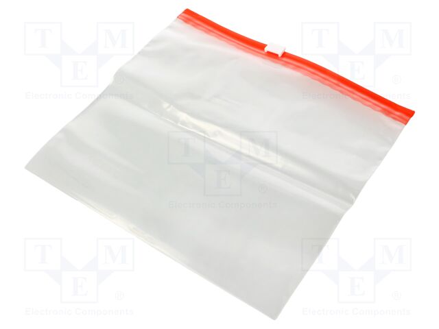 Slider bag; L: 180mm; Width: 200mm; Thick: 70um; transparent; 50pcs.
