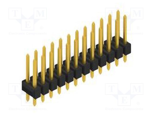 Connector: pin strips; pin header; male; PIN: 24; 2.54mm; THT; 2x12