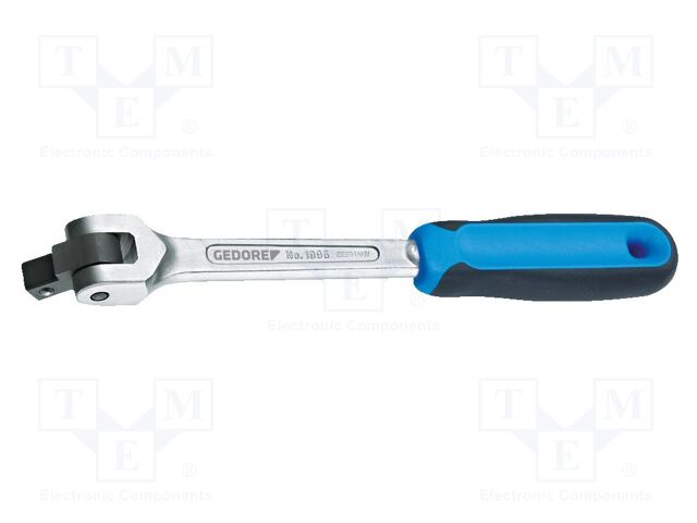Rattle; socket spanner,with joint; 1/2"; Chrom-vanadium steel