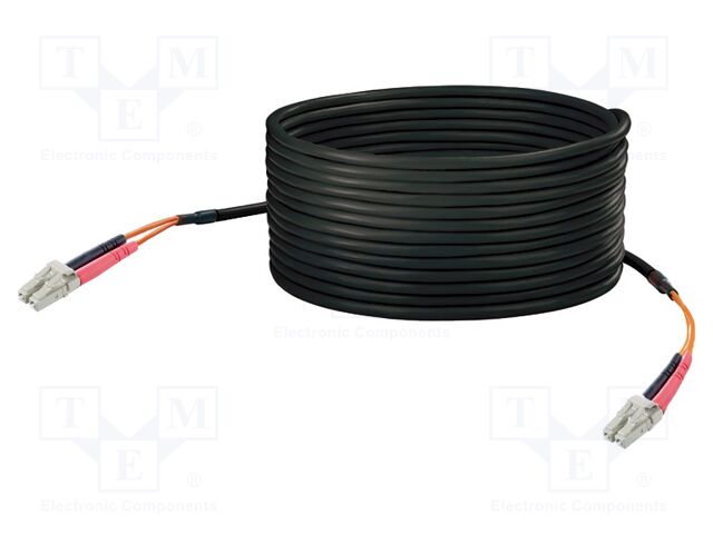 Fiber patch cord; OM1; LC/UPC,both sides; 50m; 62.5/125um; PUR