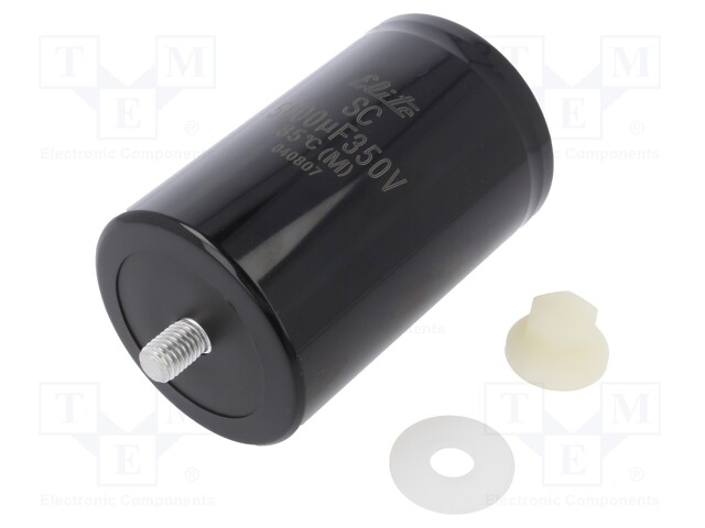Capacitor: electrolytic; 5600uF; 350VDC; ±-20%; M5; 2000h; -25÷85°C