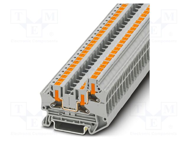 Splice terminal: rail; PTV; 32A; 1kV; push-in; PA; L: 45.7mm; W: 6.2mm