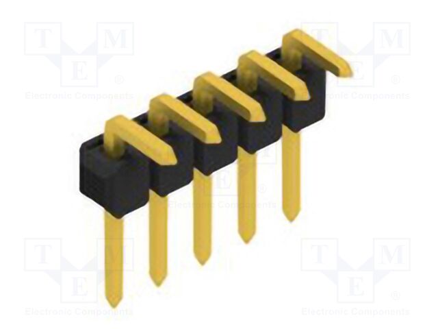 Connector: pin strips; pin header; male; PIN: 5; 2.54mm; THT; 1x5