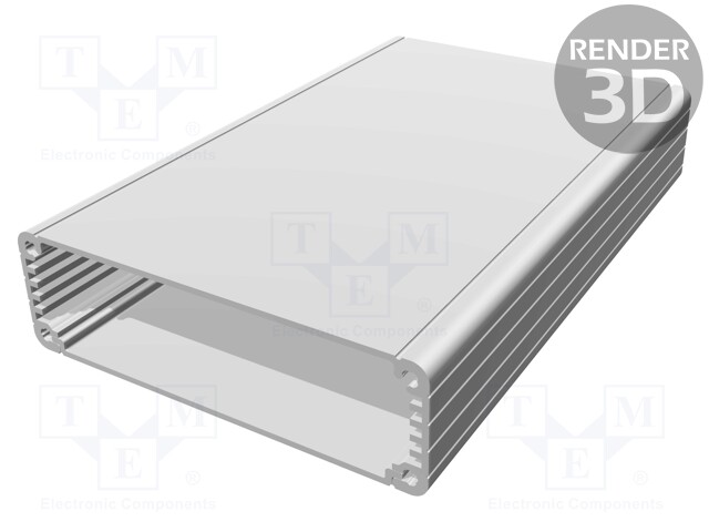 Enclosure: with panel; 1455; X: 103mm; Y: 160mm; Z: 30mm; aluminium