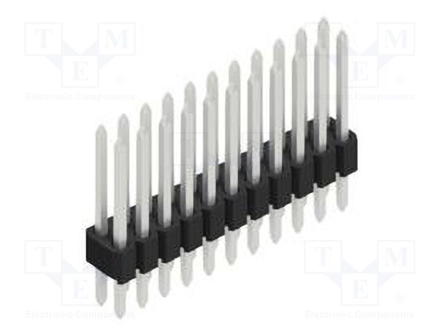 Connector: pin strips; pin header; male; PIN: 22; 1.27mm; THT; 2x11