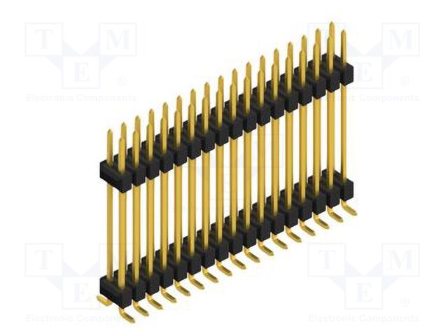 Connector: pin strips; pin header; male; PIN: 34; 2.54mm; SMT; 2x17