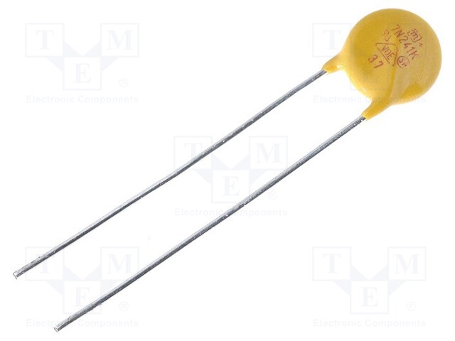 Varistor: metal-oxide; THT; 150VAC; 200VDC; 240V; ±10%; 1.2kA; 16.8J