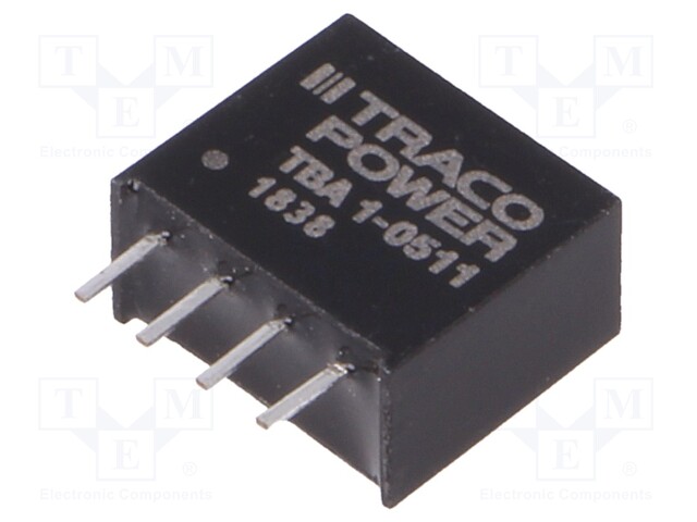 Converter: DC/DC; 1W; Uin: 4.5÷5.5V; Uout: 5VDC; Iout: 200mA; SIP4