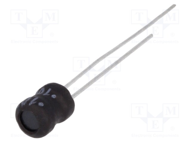 Inductor: wire; THT; 100uH; 1A; 0.28Ω; ±10%; Ø8.7x12mm; vertical