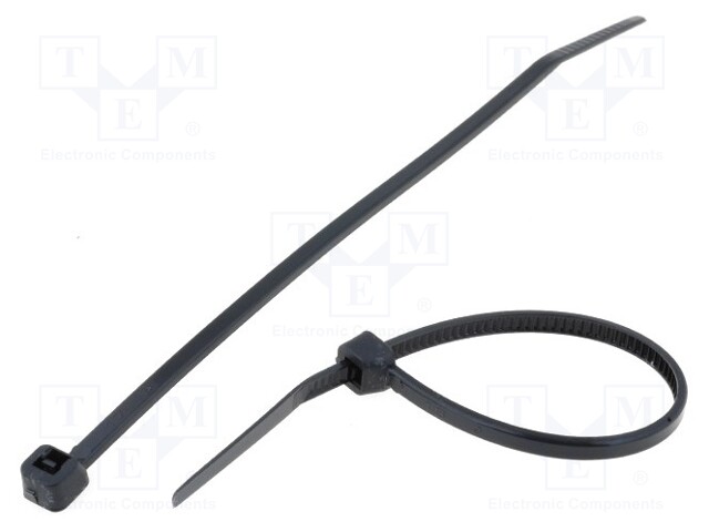 Cable tie; L: 150mm; W: 3.6mm; polyamide; 176.5N; black; Ømax: 36mm