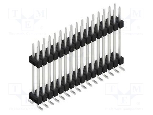 Connector: pin strips; pin header; male; PIN: 32; 2.54mm; SMT; 2x16