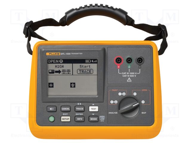 Ground fault locator; LCD; 0÷600VAC,0÷1.5kVDC; IP54