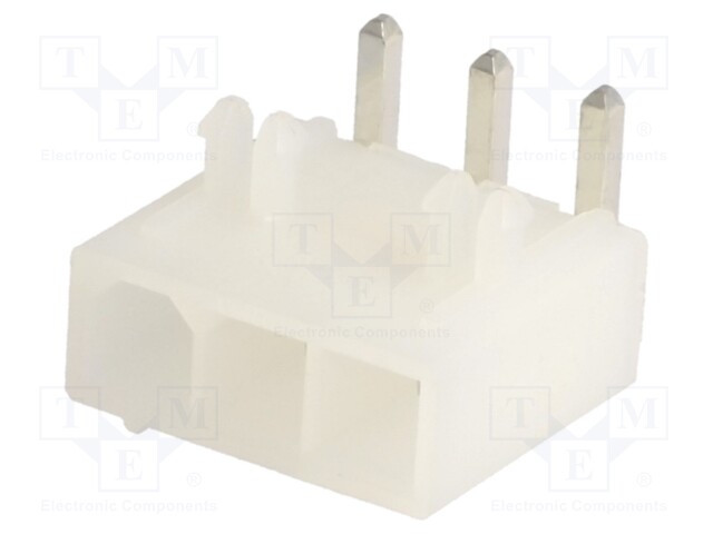 Socket; wire-board; male; Mini-Fit Jr; 4.2mm; PIN: 3; THT; PCB snap