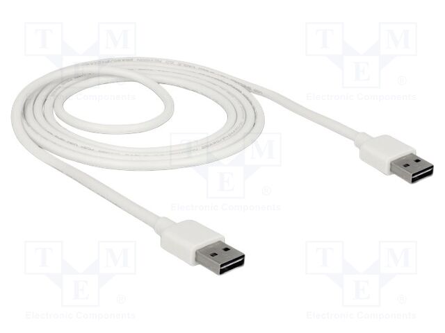 Cable; USB 2.0; USB A plug double sided,both sides; gold-plated