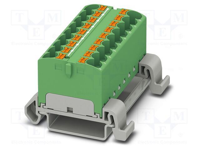 Splice terminal: rail; 32A; 800V; push-in; PA; 0.2÷6mm2; W: 55.4mm