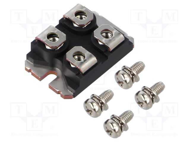 Single-phase bridge rectifier; Urmax: 200V; If: 60A; Ifsm: 500A