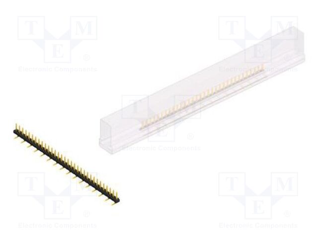 Connector: pin strips; pin header; male; PIN: 32; 2mm; SMT; 1x32