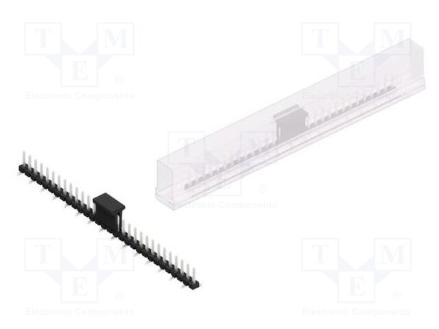 Connector: pin strips; pin header; male; PIN: 30; 2.54mm; SMT; 1x30