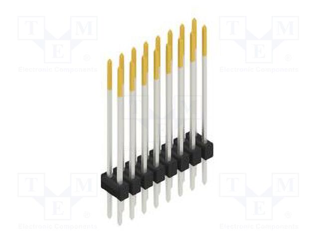 Connector: pin strips; pin header; male; PIN: 16; 2.54mm; THT; 2x8