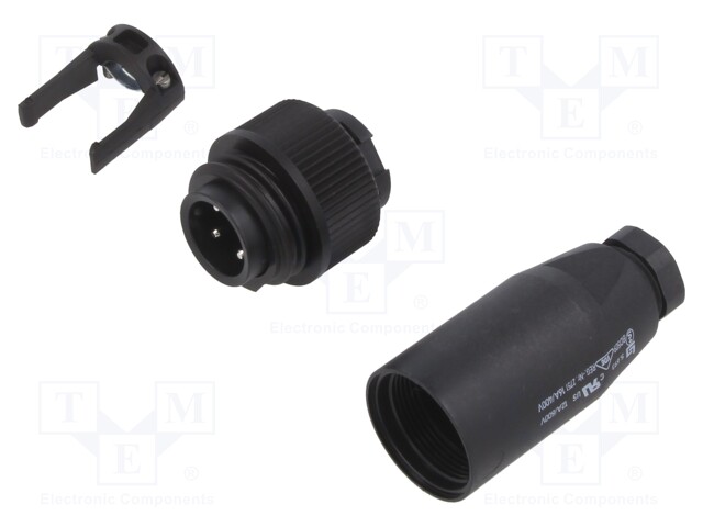 Plug; Connector: circular; 693,RD24; male; PIN: 4; unshielded; 10A