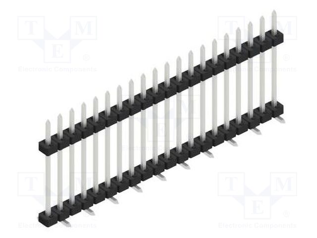 Connector: pin strips; pin header; male; PIN: 20; 2mm; SMT; 1x20