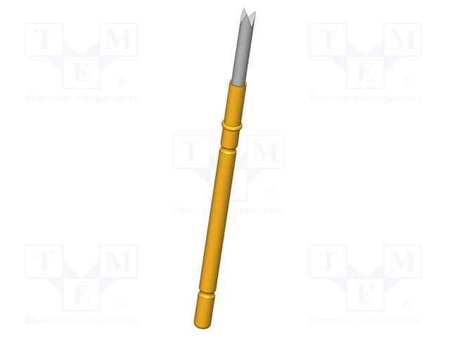 Test needle; Operational spring compression: 4mm; 5A; Ø: 1.3mm