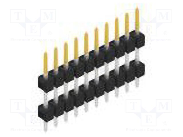 Connector: pin strips; pin header; male; PIN: 10; 2.54mm; THT; 1x10
