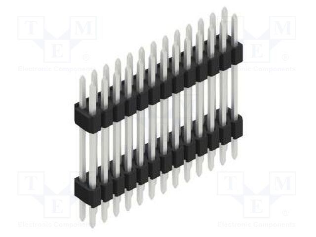 Connector: pin strips; pin header; male; PIN: 26; 1.27mm; THT; 2x13