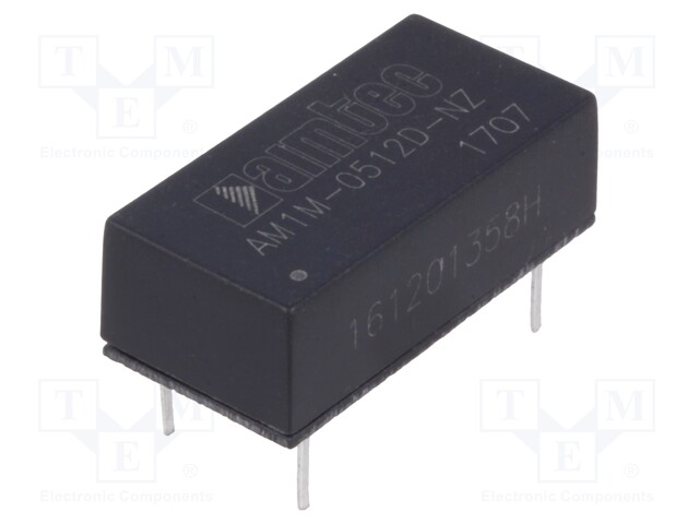 Converter: DC/DC; 1W; Uin: 4.5÷5.5V; Uout: 12VDC; Uout2: -12VDC; 2.4g
