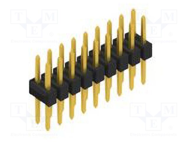 Connector: pin strips; pin header; male; PIN: 18; 2.54mm; THT; 2x9