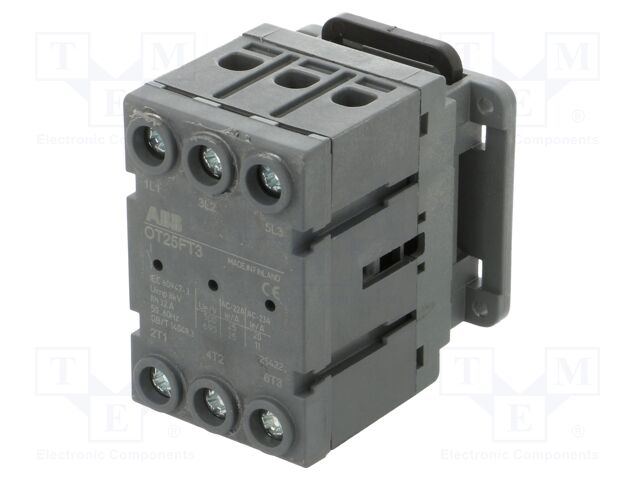 Switch-disconnector; Poles: 3; on panel; 25A; OT