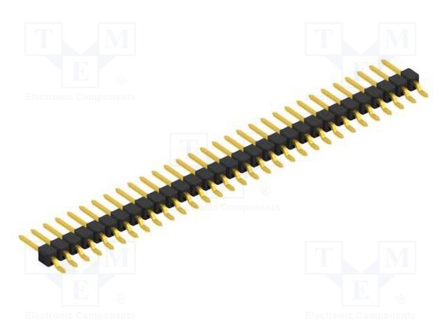 Connector: pin strips; pin header; male; PIN: 31; 2.54mm; SMT; 1x31