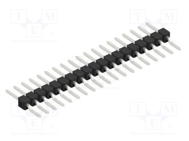 Connector: pin strips; pin header; male; PIN: 19; 2.54mm; SMT; 1x19