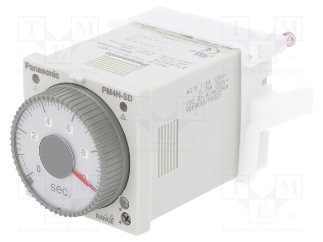 Timer; 0,2s÷100s; SPDT; 250VAC/5A; 100÷240VAC; on panel; -10÷50°C