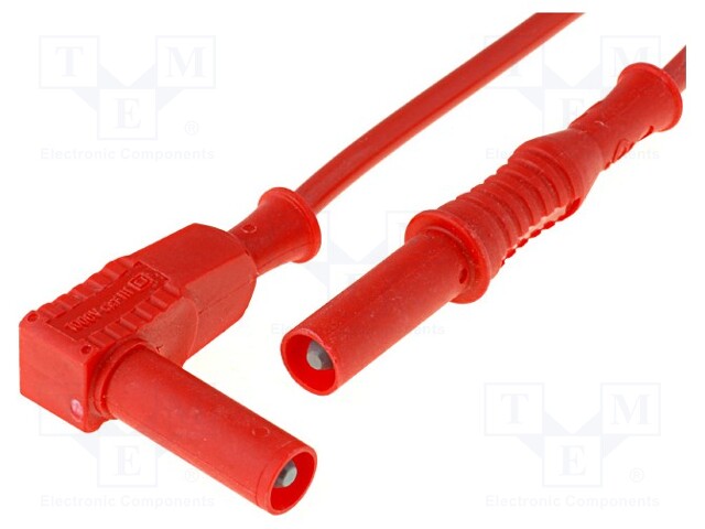 Test lead; 1m; red; 20A; Cond.cross sec: 1mm2